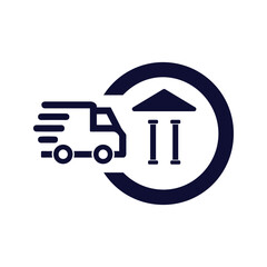 Sticker - fast grocery delivery icon