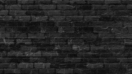  Destroyed black and white wall brick texture on isolated background. Material grunged rocks textured.