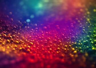 Sticker - Illustration texture of abstract bright multicolored background. Bubbles. An explosion of color. Background, wallpaper. Generative AI.