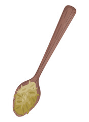 Poster - tea powder in spoon