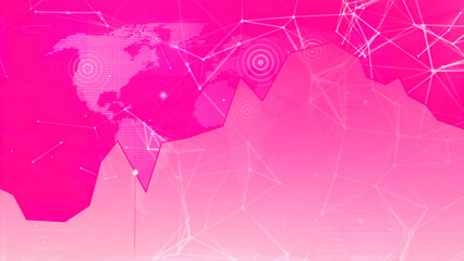 Aufkleber - Pink and green graph. Motion.Cartoon animation with graphs with a white dot moving to the left.