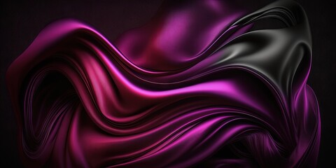 A stylish gradient background in dark shades of purple with silk satin texture Perfect for festive designs, Generative AI