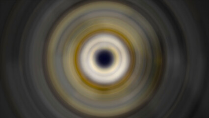 Poster - Glowing brown blurred circles with a black dot in the middle. Motion. Concentric spreading rings all over the screen.