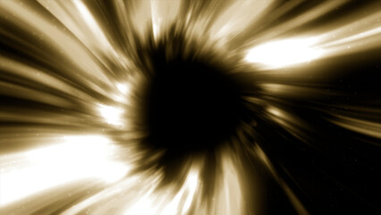 Poster - Abstract science fiction energy tunnel in outer space. Motion. Wormhole travel through time and space. Wormhole space deformation, vortex hyperspace tunnel.