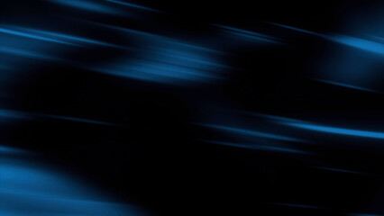 Poster - Abstract randomly flying shadows. Motion. Colorful floating rays on a black background.