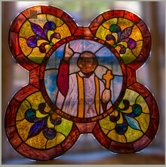 Wall Mural - Glass Pattern #0 - Religious etch #1