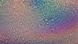 Fototapeta Łazienka - Drops of water. Abstract gradient backdrop Colored drop texture. Rainbow gradient. Heavily textured image. Small depth of field. Selective focus