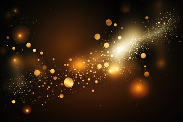 gold abstract background with bokeh sparcle, glitter