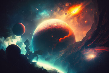 planet in space