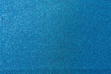 Blue Panel With Some Fine Grain In It. Blue Glitter Background