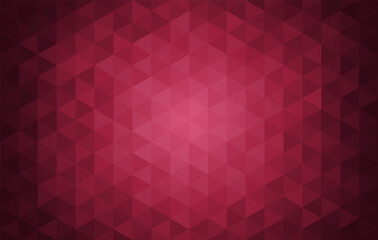 Wall Mural - gradient mosaic triangle background pattern. trend color of the year 2023 viva magenta and black. de