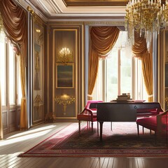 16. A room with a luxurious and opulent feeling2, Generative AI
