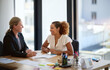 © Yuri A/peopleimages.com - They share a great office relationship. Shot of two smiling businesswoman sitting in an office talking together.