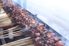 Satay Is A Southeast Asian Dish Of Seasoned, Skewered And Grilled Meat, Served With A Sauce. The Earliest Preparations Of Satay Is Believed To Have Originated In Java Island,