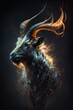 © Get Stock - Cool, Epic, Artistic, Beautiful, and Unique Illustration of Markhor Animal Cinematic Adventure: Abstract 3D Wallpaper Background with Majestic Wildlife and Futuristic Design (generative AI)