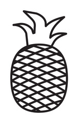 Wall Mural - pineapple icon illustration design art