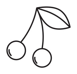 Poster - Cherry icon illustration design art
