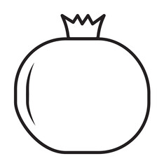 Poster - Pomegranate icon illustration design art