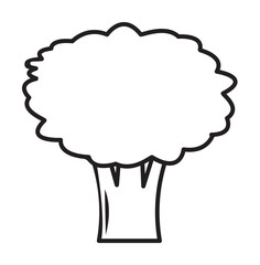 Poster - broccoli icon illustration design art