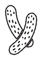 Poster - cucumber icon illustration design art