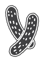 Poster - cucumber icon illustration design art