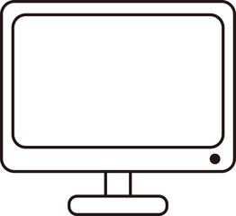 Wall Mural - Line version of computer icon
