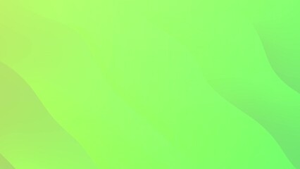 Glowing green gradient waves motion background. Seamless loop