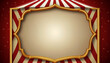 © drizzlingstarsstudio - Circus frame background , circus tent background with copy space , Generative AI