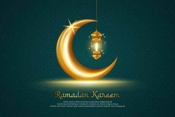 Wall Mural - Ramadan Kareem background banner. Ramadan mubarak greeting card