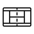 © ain - tennis court line icon