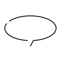 Poster - Simple ellipse bubble speech 