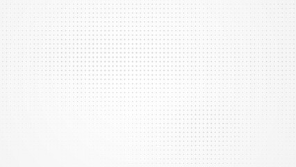 Poster - Dot white gray pattern gradient light texture background. Abstract  technology big data digital background. 3d rendering.