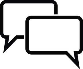 Poster - comment icon vector, chat message symbol, speech bubble sign