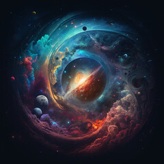 Wall Mural - space in a vortex