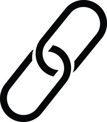 Poster - Link icon vector . Chain link symbol . Hyperlink sign	