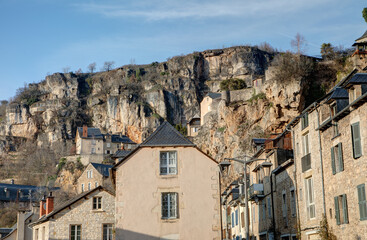 Wall Mural - Salles-la-Source dans le département de l'Aveyron en région Occitanie