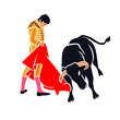 bullfighter vector illustration file download