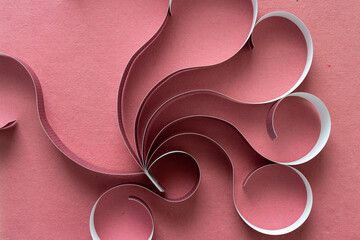 Poster - decorative paper swirls and coils