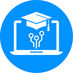 Online education vector icon