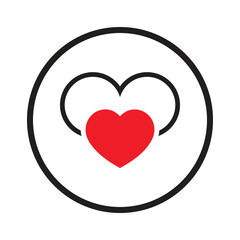 Sticker - love sign icon