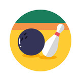 Fototapeta  - bowling png icon with transparent background