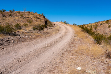 Canvas Print - River Road West (Dirt Road) Big Bend