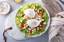 Fresh Vegetable Salad With Chickpeas And Feta
