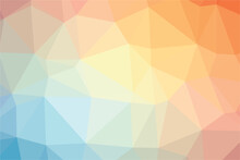 Bright Color Polygon Pattern. Low Poly Design
