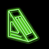Fototapeta  - sandwich box neon glow icon illustration