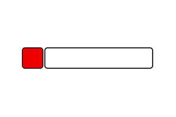 Leinwandbilder - Red and black lower third frame design element 