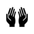 © ahmadfaiz - icon hands praying, icon ramadan kareem, vector illustration, editable color