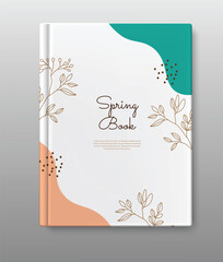 Canvas Print - spring book cover template design
