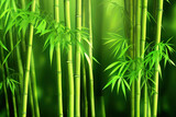 Fototapeta Sypialnia - green bamboo grass close up. Generative Ai