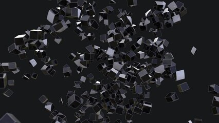 flying and breaking sphere